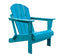 Panama Jack Polyresin Folding Teal Adirondack Chair
