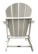 Panama Jack Polyresin Folding White Adirondack Chair