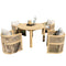 Panama Jack Cabo 5-Piece Barrel Round Dining Set