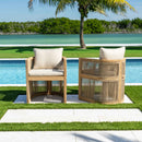 Panama Jack Cabo Set of 2 Barrel Dining Armchairs