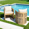 Panama Jack Cabo 7-Piece Barrel Rectangular Dining Set