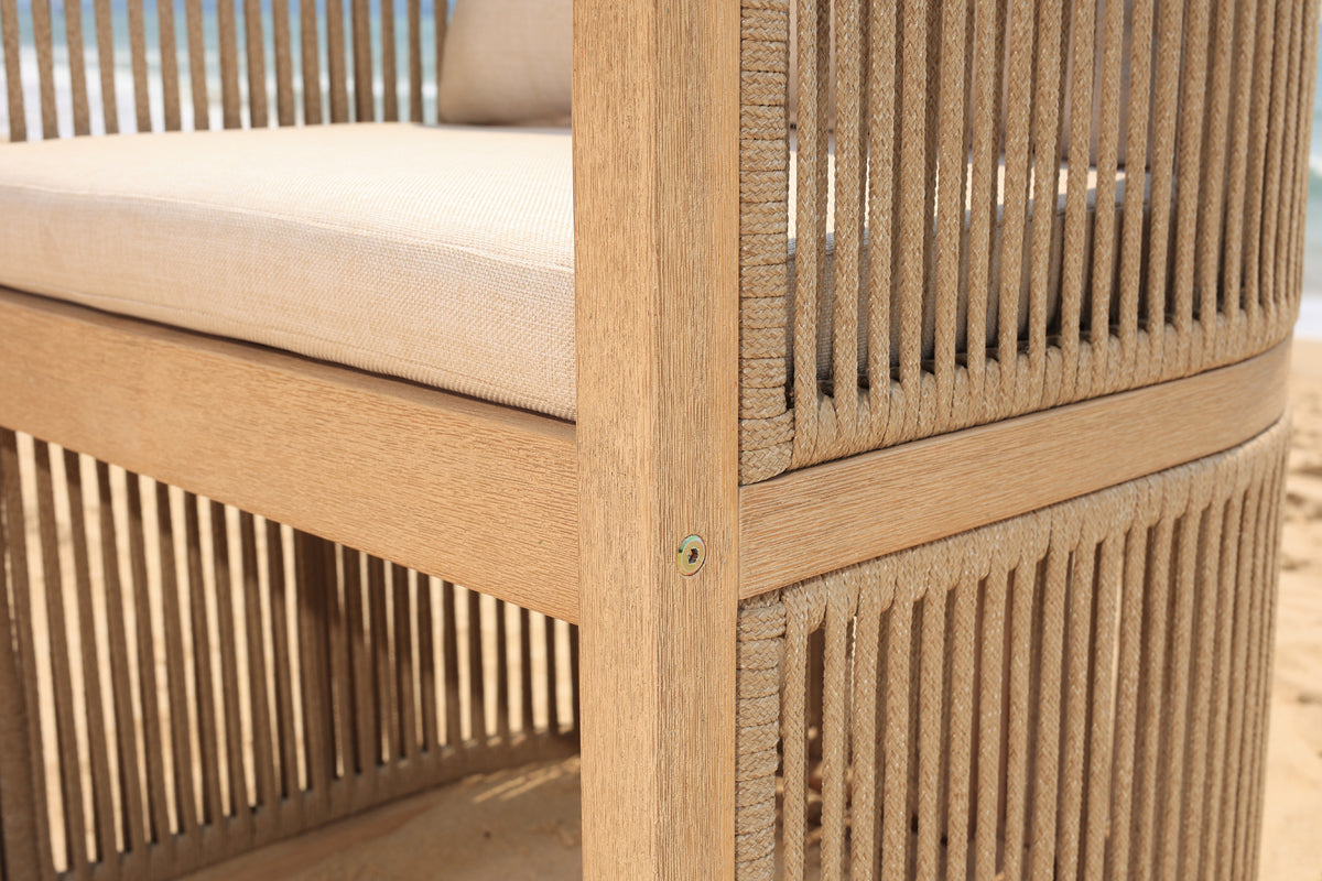 Panama Jack Cabo 7-Piece Barrel Rectangular Dining Set