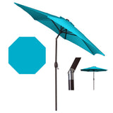 Panama Jack Teal 9 Ft Alum Patio Umbrella W/Crank