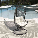 Panama Jack Hanging Chair w/Metal Stand & Cushions
