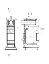 PRO 30 wood boiler, 105K BTU