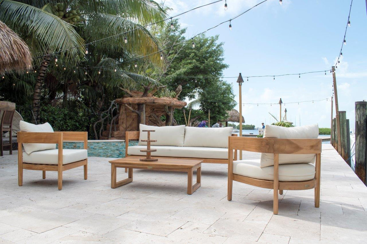 Panama Jack Bali Teak 5-Piece Seating Set