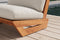 Valencia Paolo Teak Outdoor Fabric Loveseat, Light Grey