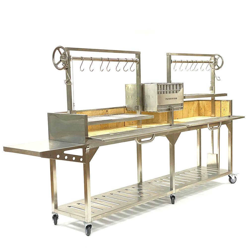 Tagwood BBQ Double Argentine Santa Maria Wood Fire & Charcoal Gaucho Grill | BBQ04SS - PRE-ORDER