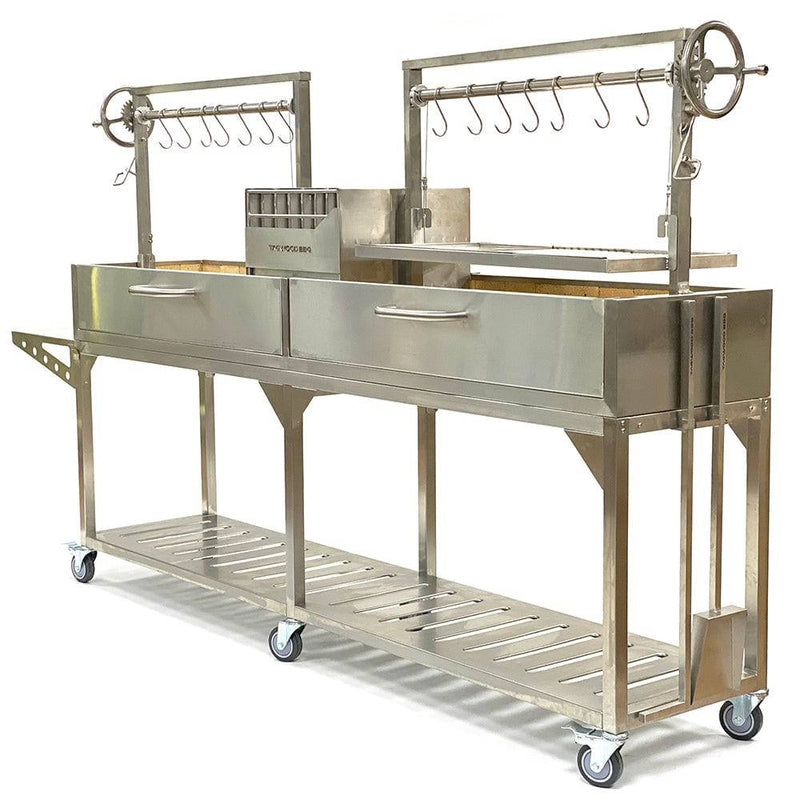 Tagwood BBQ Double Argentine Santa Maria Wood Fire & Charcoal Gaucho Grill | BBQ04SS - PRE-ORDER