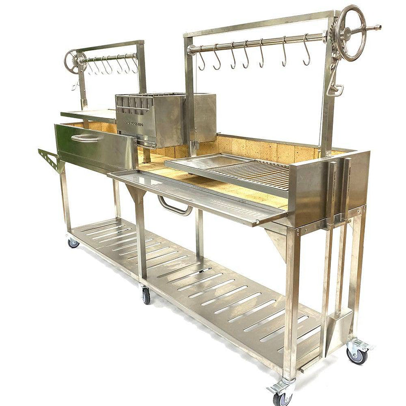 Tagwood BBQ Double Argentine Santa Maria Wood Fire & Charcoal Gaucho Grill | BBQ04SS - PRE-ORDER