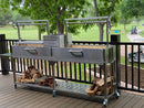 Tagwood BBQ Double Argentine Santa Maria Wood Fire & Charcoal Gaucho Grill | BBQ04SS - PRE-ORDER