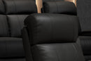 Valencia 2025 New Piacenza Leather Home Theater Seating Power Headrest Row of 3 Loveseat Right, Black