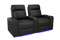 Valencia 2025 New Piacenza Leather Home Theater Seating Power Headrest Row of 2, Black