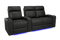 Valencia 2025 New Piacenza Leather Home Theater Seating Power Headrest Row of 3 Loveseat Right, Black