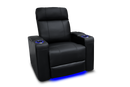 Valencia Piacenza Leather Home Theater Seating Power Headrest Single, Black