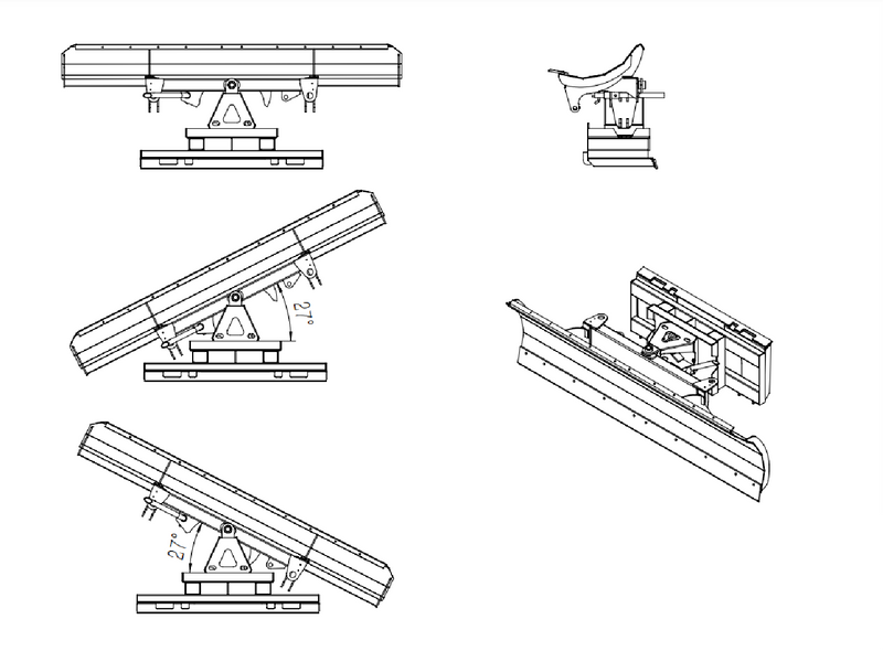 Greatbear 86'' Hydraulic Snow Plow
