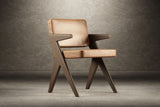 Pierre Jeanneret Leather Dining Chair