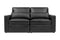 Valencia Pisa Top Grain Nappa 11000 Leather Lounge Sectional Sofa, Loveseat, Black