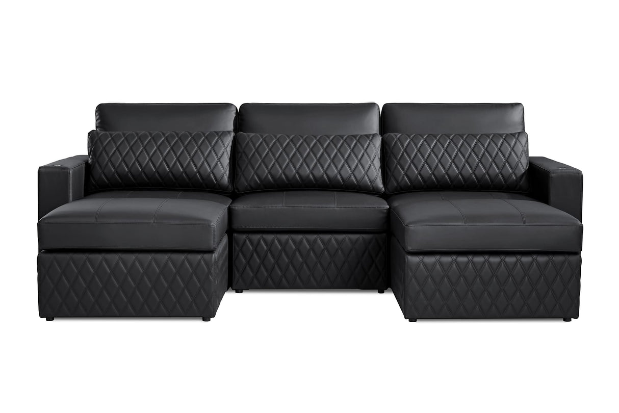 Pisa Ultimate Leather Lounge Sectional