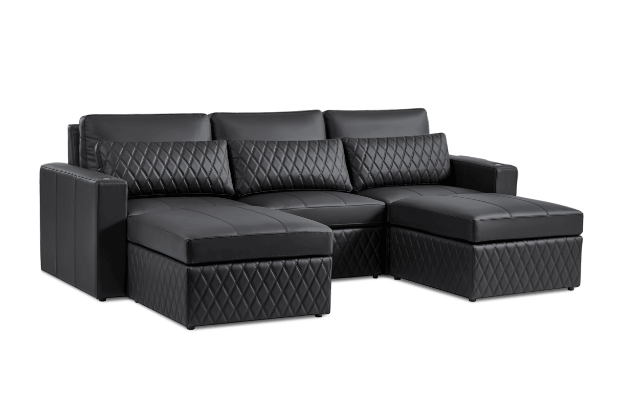 Pisa Ultimate Leather Lounge Sectional