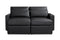 Valencia Pisa Ultimate Nappa 20000 Leather Lounge Sectional Sofa, Loveseat with 2 Ottomans, Black