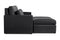 Valencia Pisa Ultimate Nappa 20000 Leather Lounge Sectional Sofa, Loveseat with 2 Ottomans, Black
