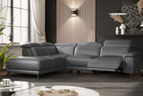 Pista Leather Reclining Sectional Sofa