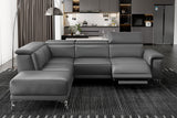 Pista Leather Reclining Sectional Sofa