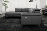 Pista Leather Reclining Sectional Sofa