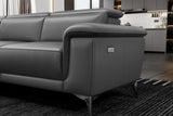 Pista Leather Reclining Sectional Sofa