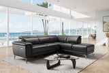 Pista Leather Reclining Sectional Sofa