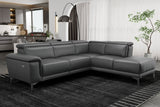 Pista Leather Reclining Sectional Sofa