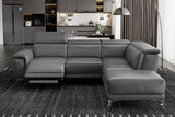 Pista Leather Reclining Sectional Sofa