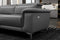 Valencia Pista Modern Top Grain Leather Reclining Sectional Sofa with Left-Hand Facing Chaise, Grey