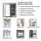 Portable Toilet with Shower Curtain Style