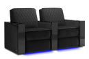 Valencia Naples Prestige Home Theater Seating Row of 2, Raven