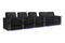 Valencia Naples Prestige Home Theater Seating Row of 5 Loveseat Right, Raven