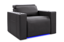 Valencia Barcelona Ultimate Leather Single Home Theater Seating, Graphite