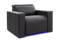 Valencia Barcelona Ultimate Leather Single Home Theater Seating, Graphite
