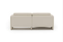 Valencia Annalise Top Grain Leather 80" Left Chaise Sofa, Cream