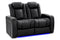 Valencia 2025 New Tuscany Ultimate Luxury Leather Home Theater Seating Row of 2 Loveseat, Onyx
