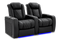 Valencia 2025 New Tuscany Ultimate Luxury Leather Home Theater Seating Row of 2, Onyx