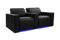Valencia Barcelona Ultimate Leather Home Theater Seating Row of 2, Onyx
