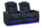 Valencia 2025 New Tuscany XL Luxury Leather Home Theater Seating Row of 2, Moonlight Blue