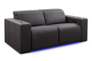 Valencia 2025 New Barcelona Grand Ultimate Leather Home Theater Seating Row of 2 Loveseat, Graphite