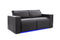 Valencia Barcelona Ultimate Leather Home Theater Seating Row of 2 Loveseat, Graphite