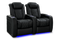 Valencia 2025 New Tuscany Slim Ultimate Luxury Leather Home Theater Seating Row of 2, Onyx