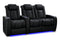 Valencia 2025 New Tuscany Slim Ultimate Luxury Leather Home Theater Seating Row of 3 Loveseat Right, Onyx