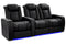 Valencia 2025 New Tuscany XL Luxury Leather Home Theater Seating Row of 3 Loveseat Right, Onyx
