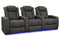 Valencia 2025 New Tuscany XL Luxury Leather Home Theater Seating Row of 3, Graphite